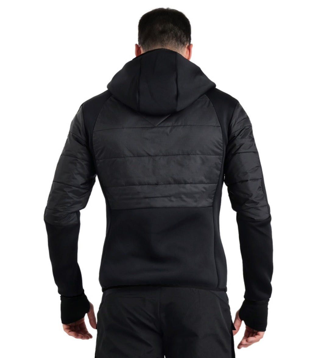 Arena Unisex Team Half-Quilted Hooded Front Zip Jacket