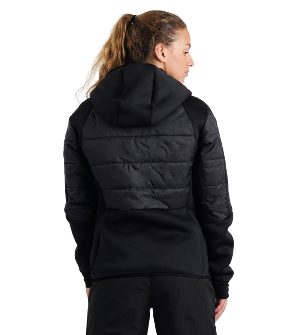 Arena Unisex Team Half-Quilted Hooded Front Zip Jacket