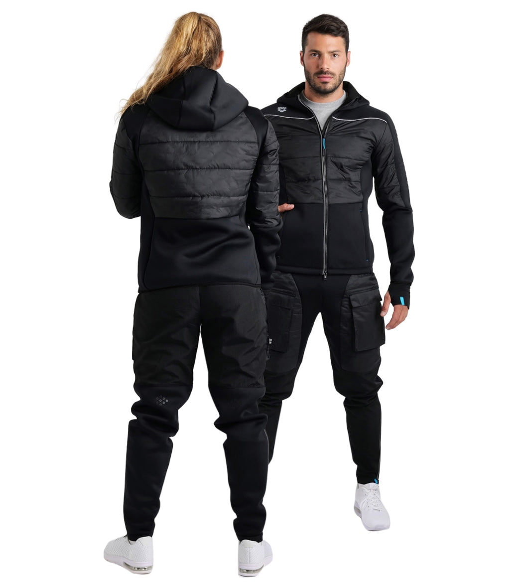 Arena Unisex Team Half-Quilted Hooded Front Zip Jacket