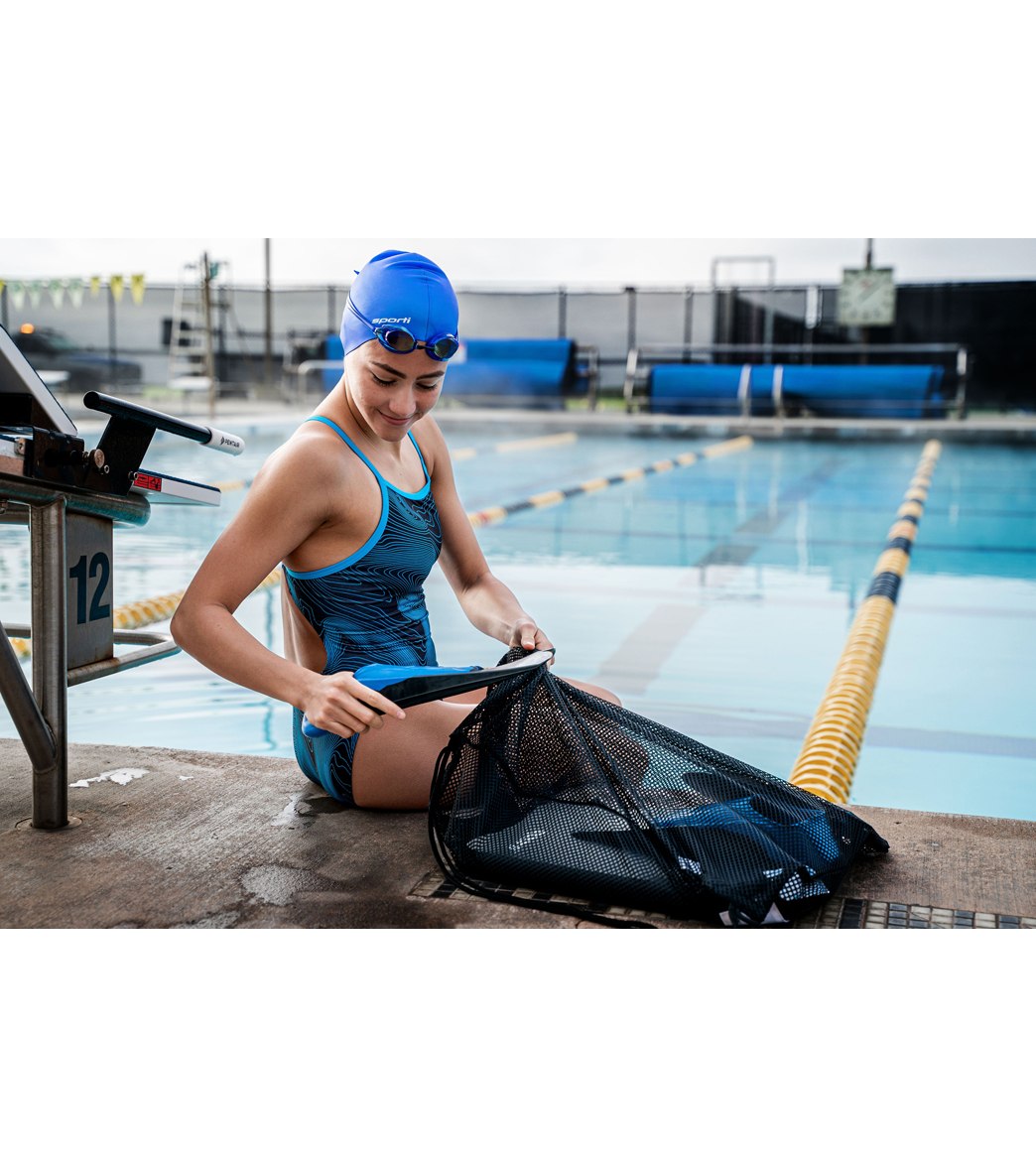 Sporti HydroLast Sonar Waves Thin Strap One Piece Swimsuit (22-40)