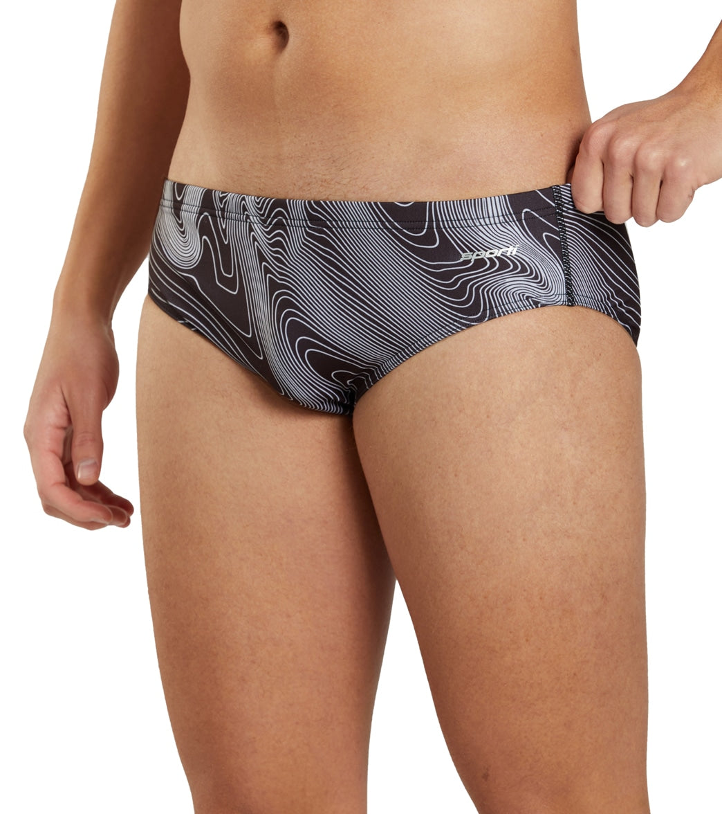 Sporti HydroLast Sonar Waves Brief Swimsuit (22-40)
