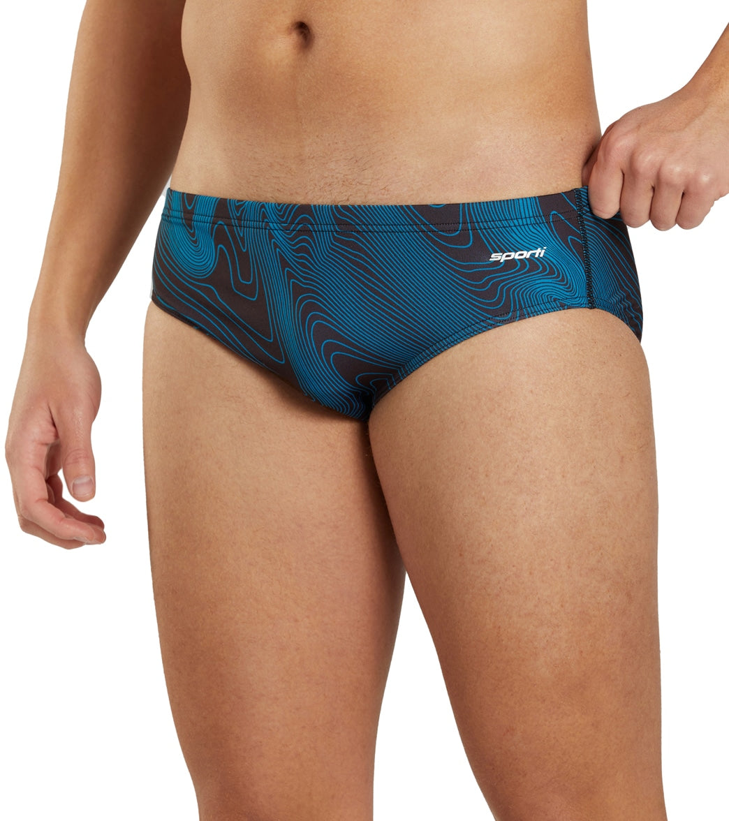 Sporti HydroLast Sonar Waves Brief Swimsuit (22-40)