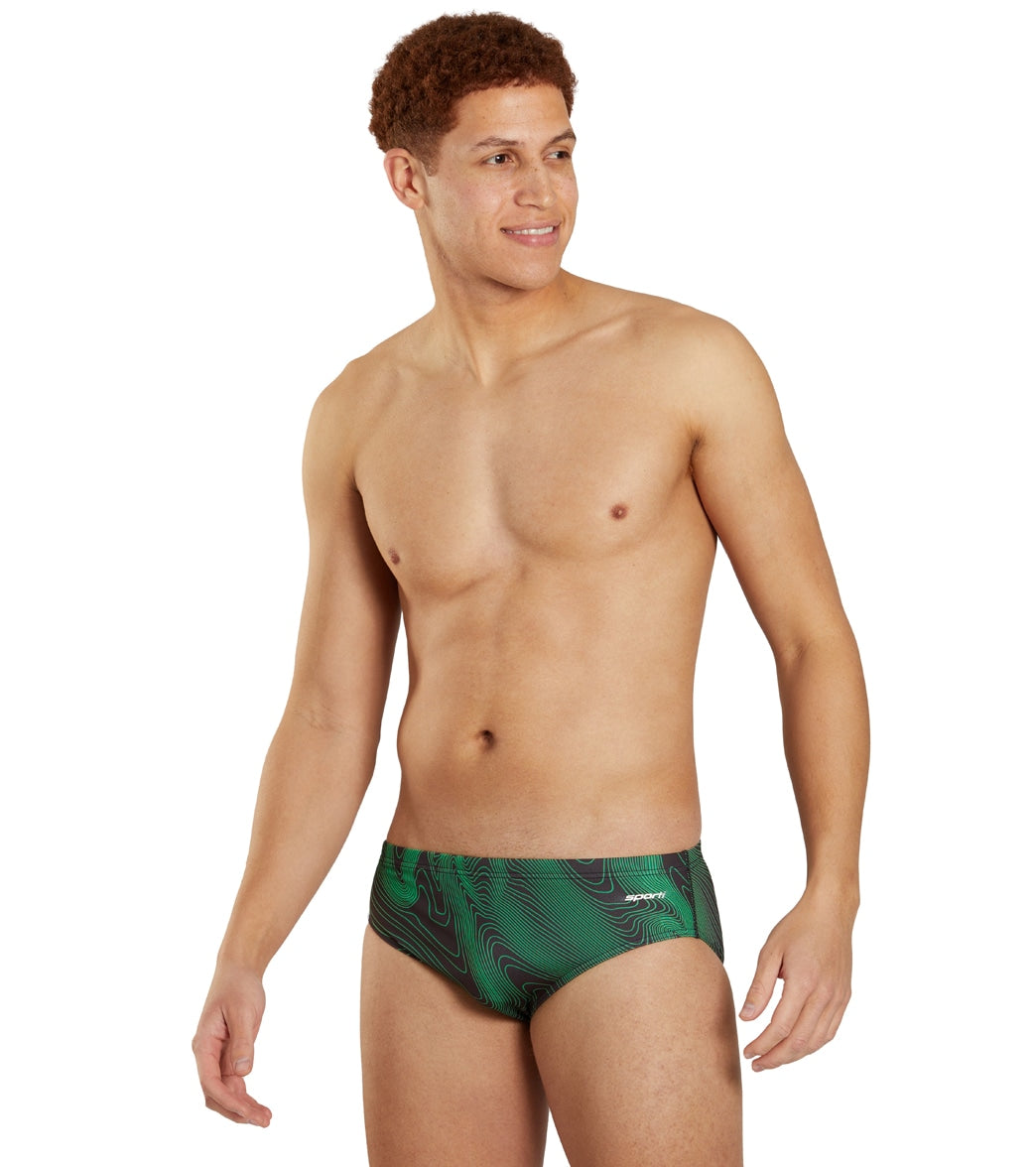 Sporti HydroLast Sonar Waves Brief Swimsuit (22-40)