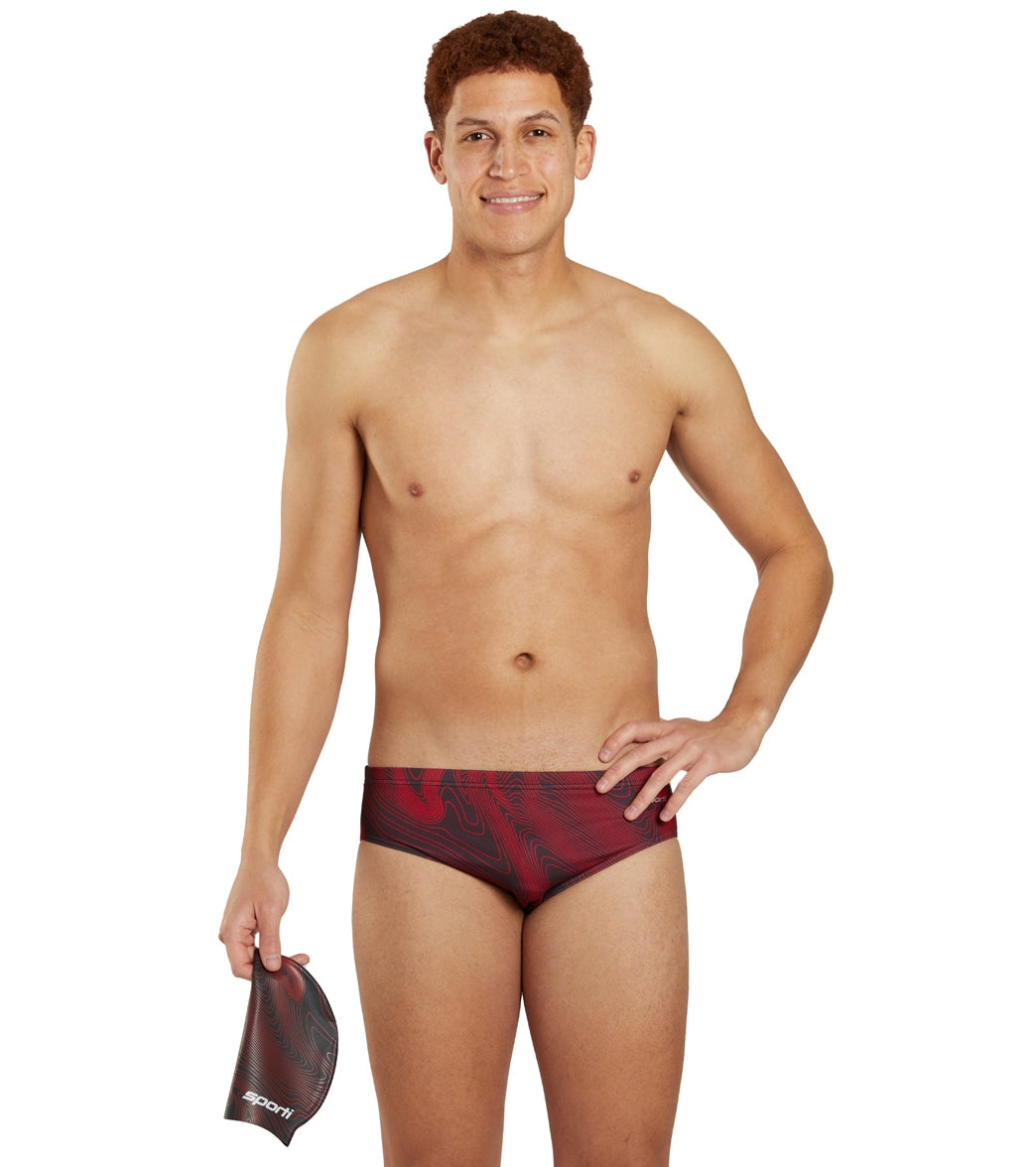 Sporti HydroLast Sonar Waves Brief Swimsuit (22-40)