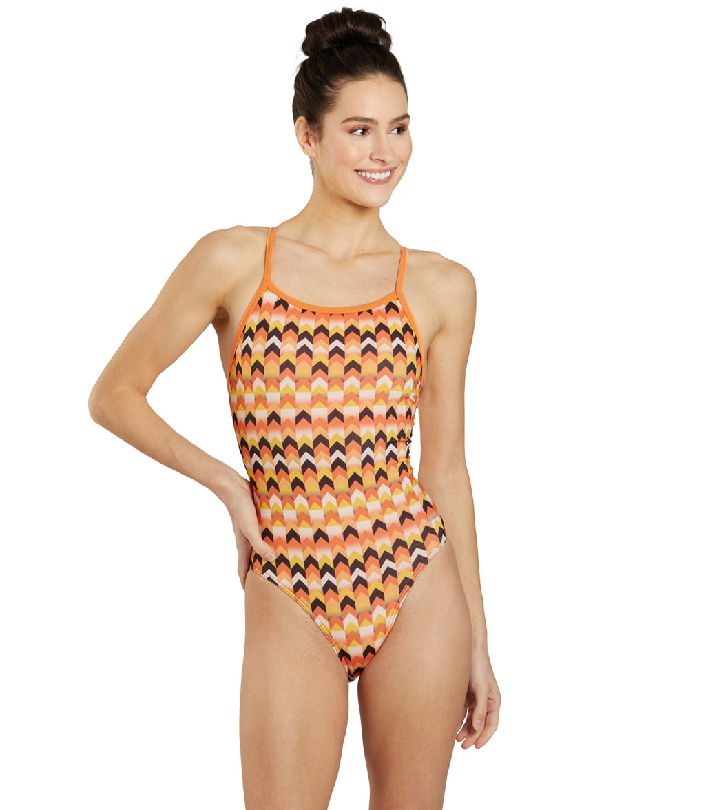 Sporti HydroLast Arrowhead Thin Strap One Piece Swimsuit (22-40)