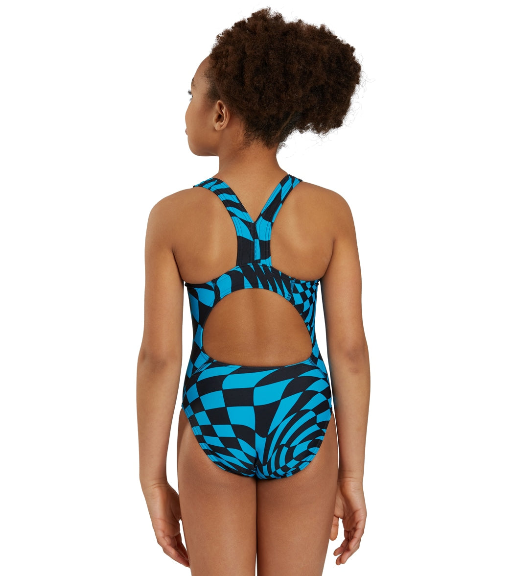 Sporti Checkmate Wide Strap One Piece Swimsuit (22-40)