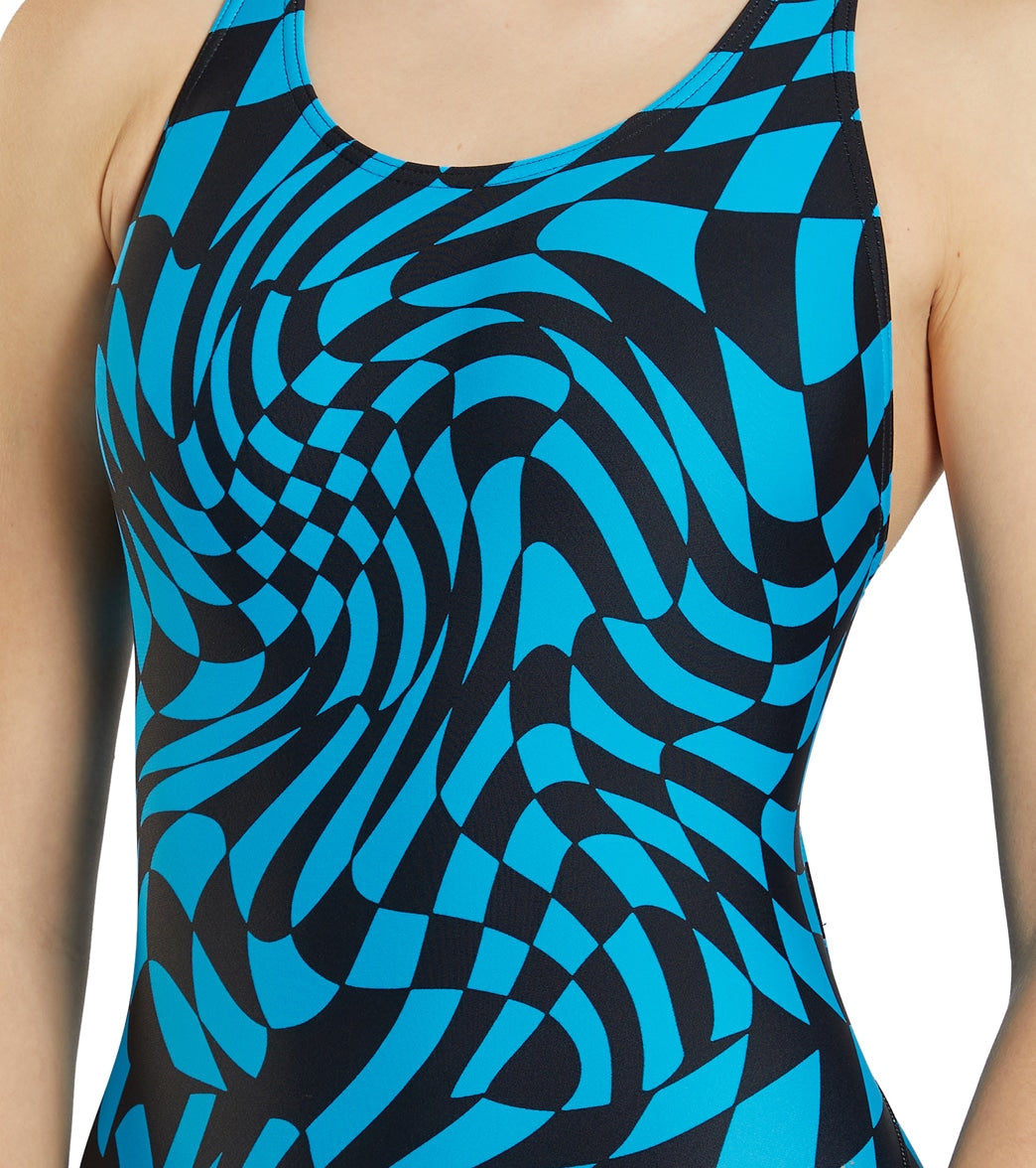 Sporti Checkmate Wide Strap One Piece Swimsuit (22-40)