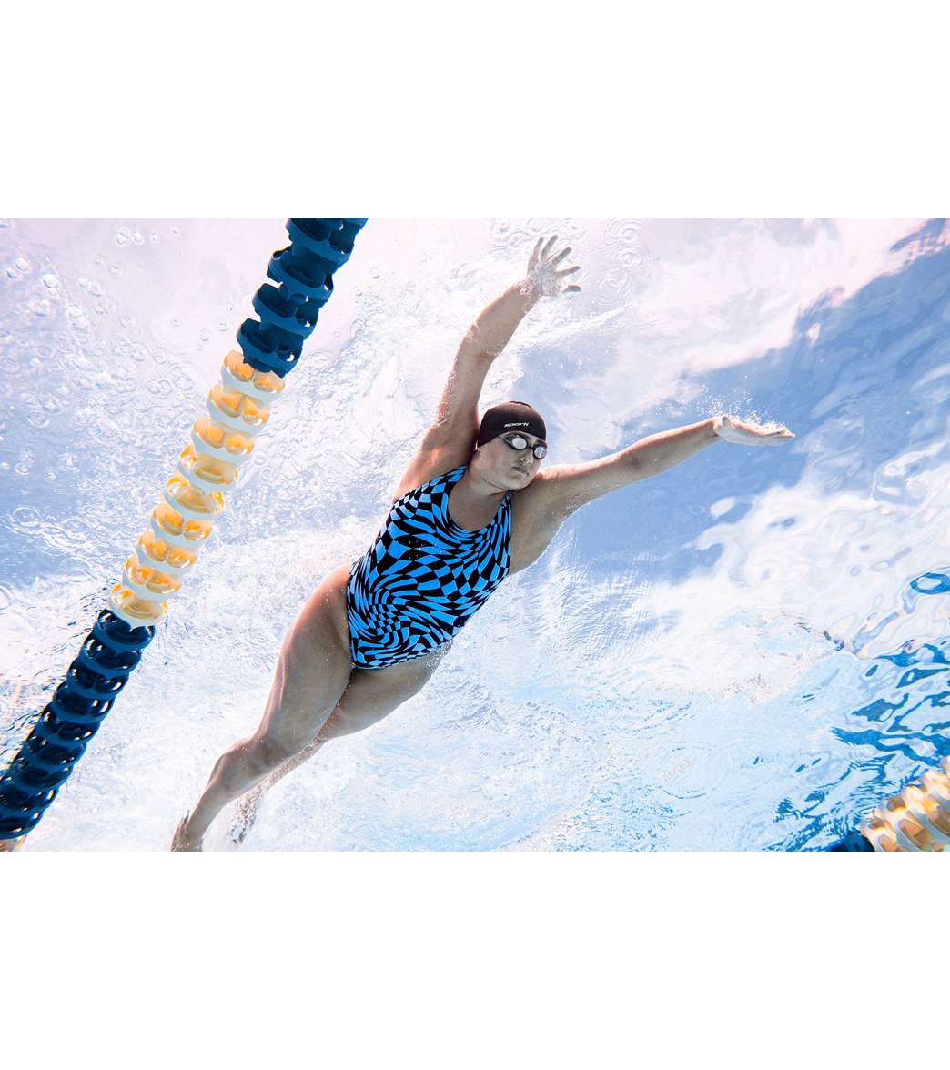 Sporti Checkmate Wide Strap One Piece Swimsuit (22-40)