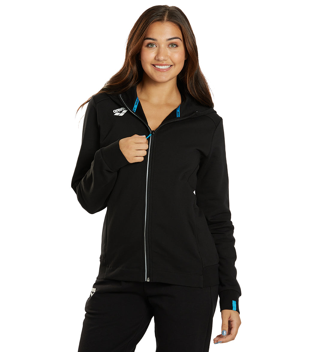Arena Women's Team Panel Front Zipped Hooded Jacket