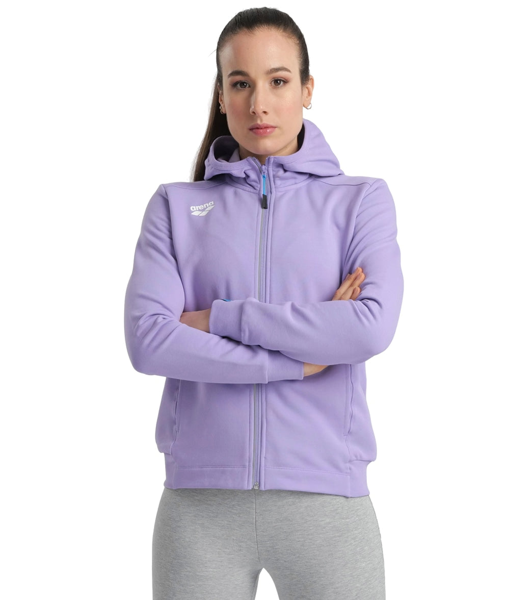 Arena Women's Team Panel Front Zipped Hooded Jacket