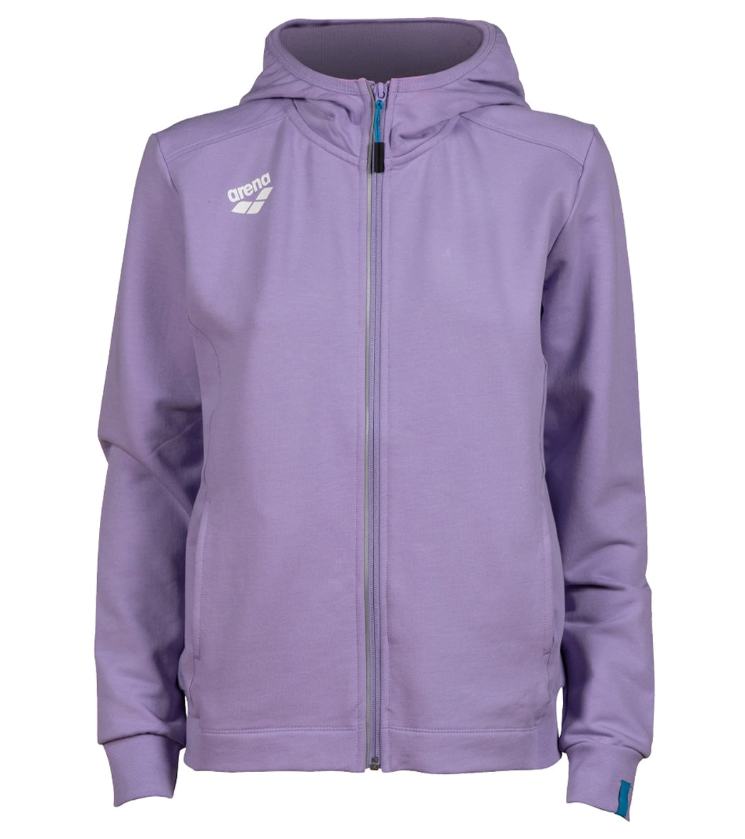 Arena Women's Team Panel Front Zipped Hooded Jacket