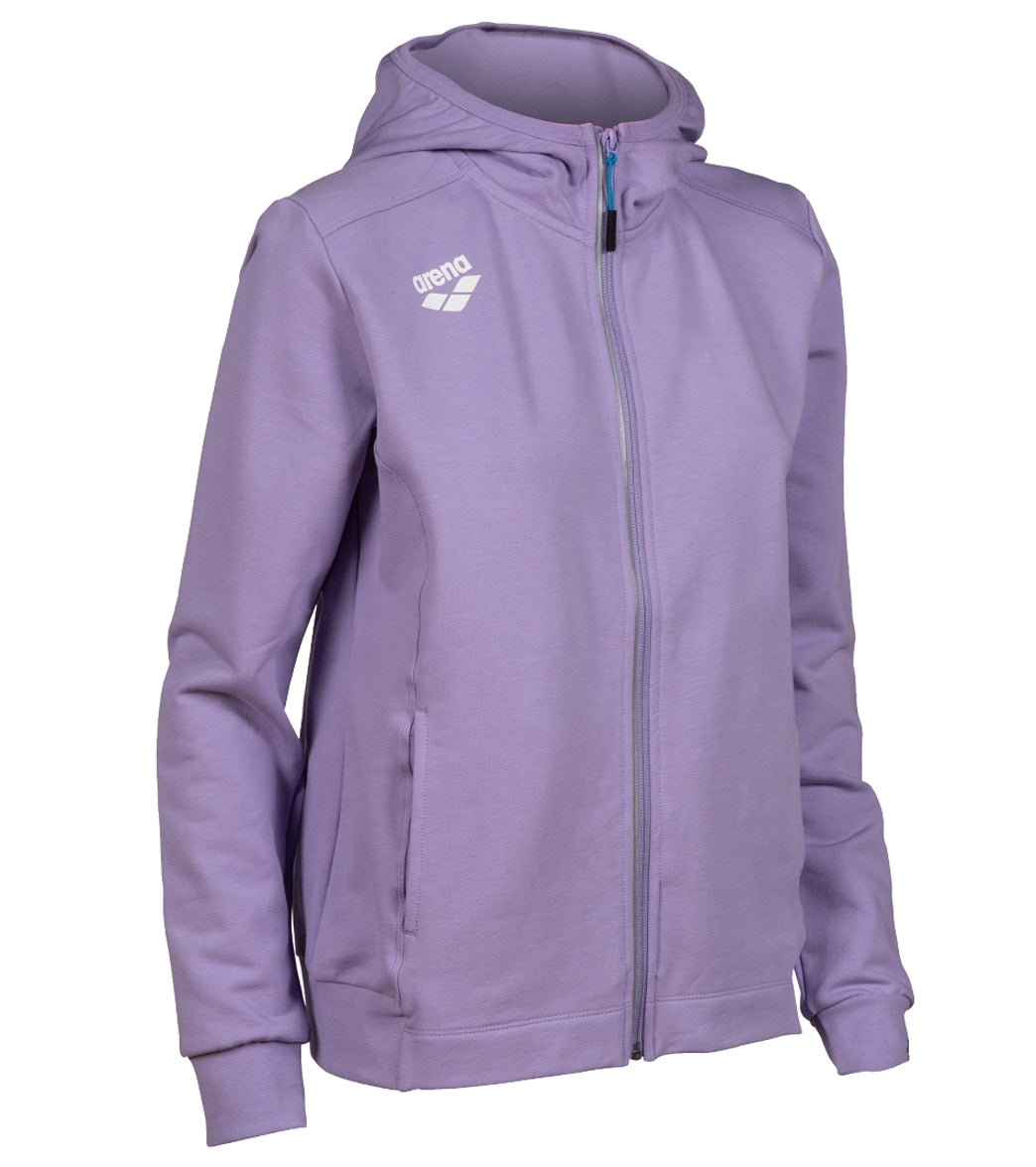 Arena Women's Team Panel Front Zipped Hooded Jacket