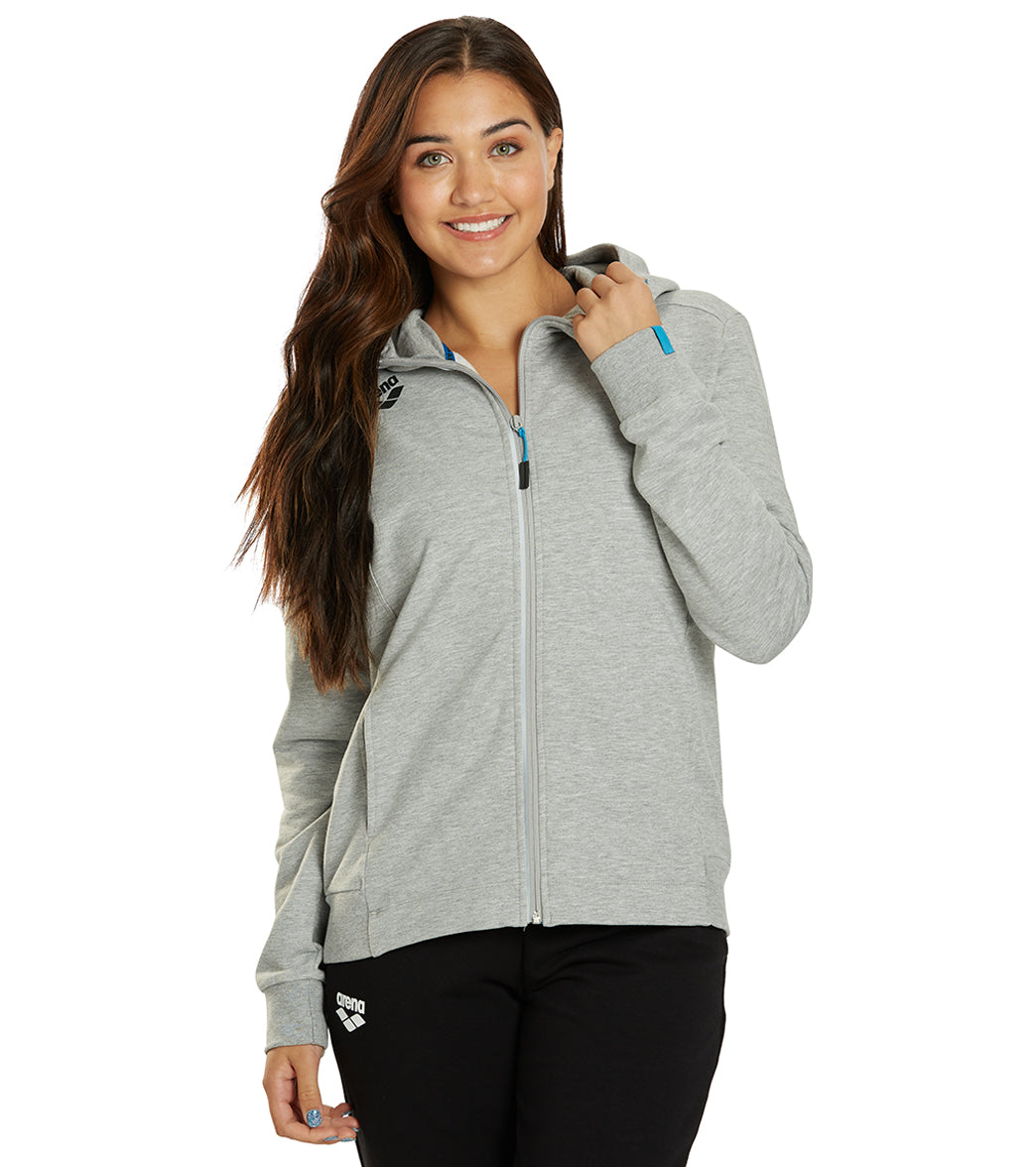 Arena Women's Team Panel Front Zipped Hooded Jacket