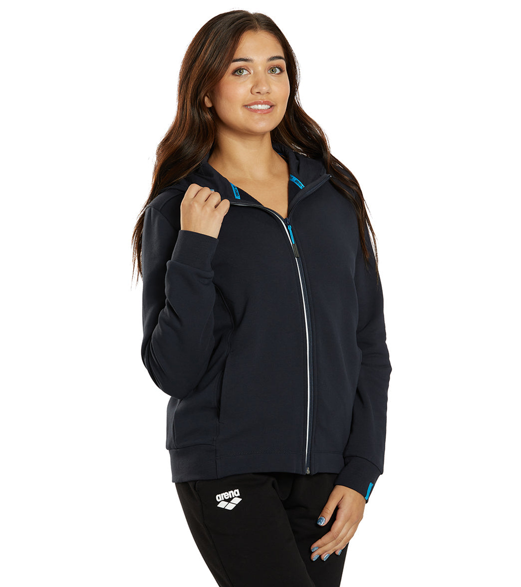 Arena Women's Team Panel Front Zipped Hooded Jacket