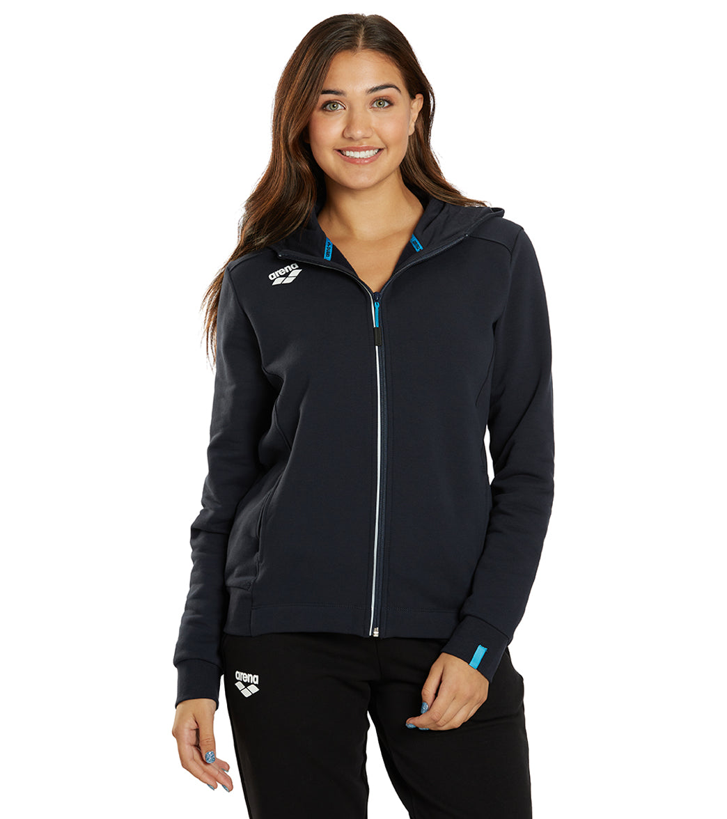 Arena Women's Team Panel Front Zipped Hooded Jacket