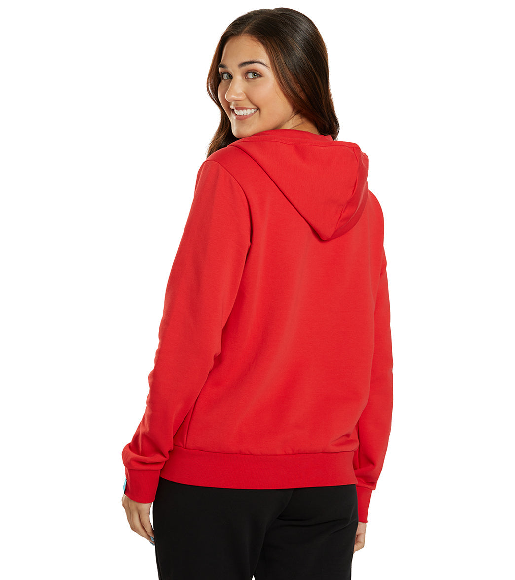 Arena Women's Team Panel Front Zipped Hooded Jacket