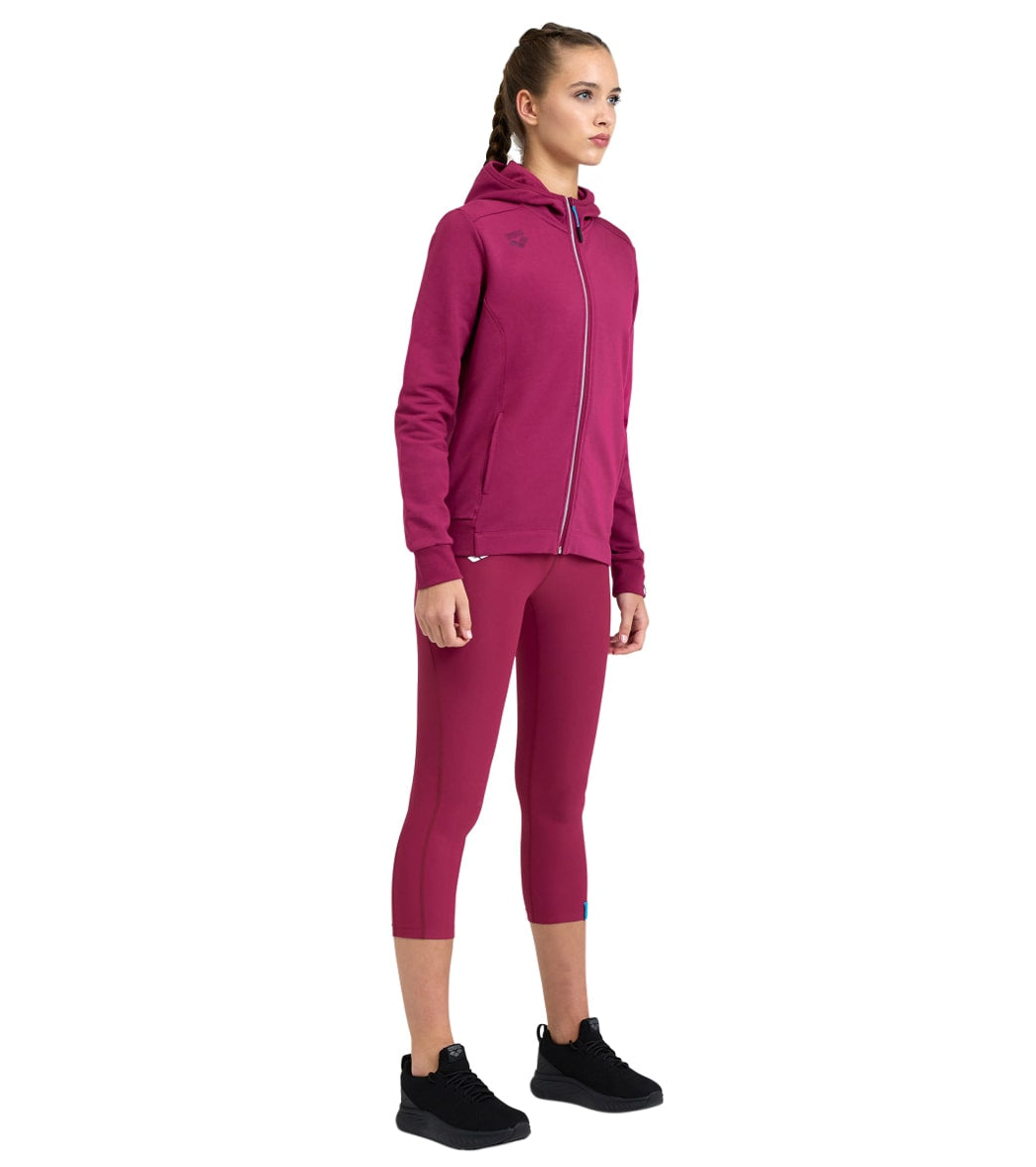 Arena Women's Team Panel Front Zipped Hooded Jacket