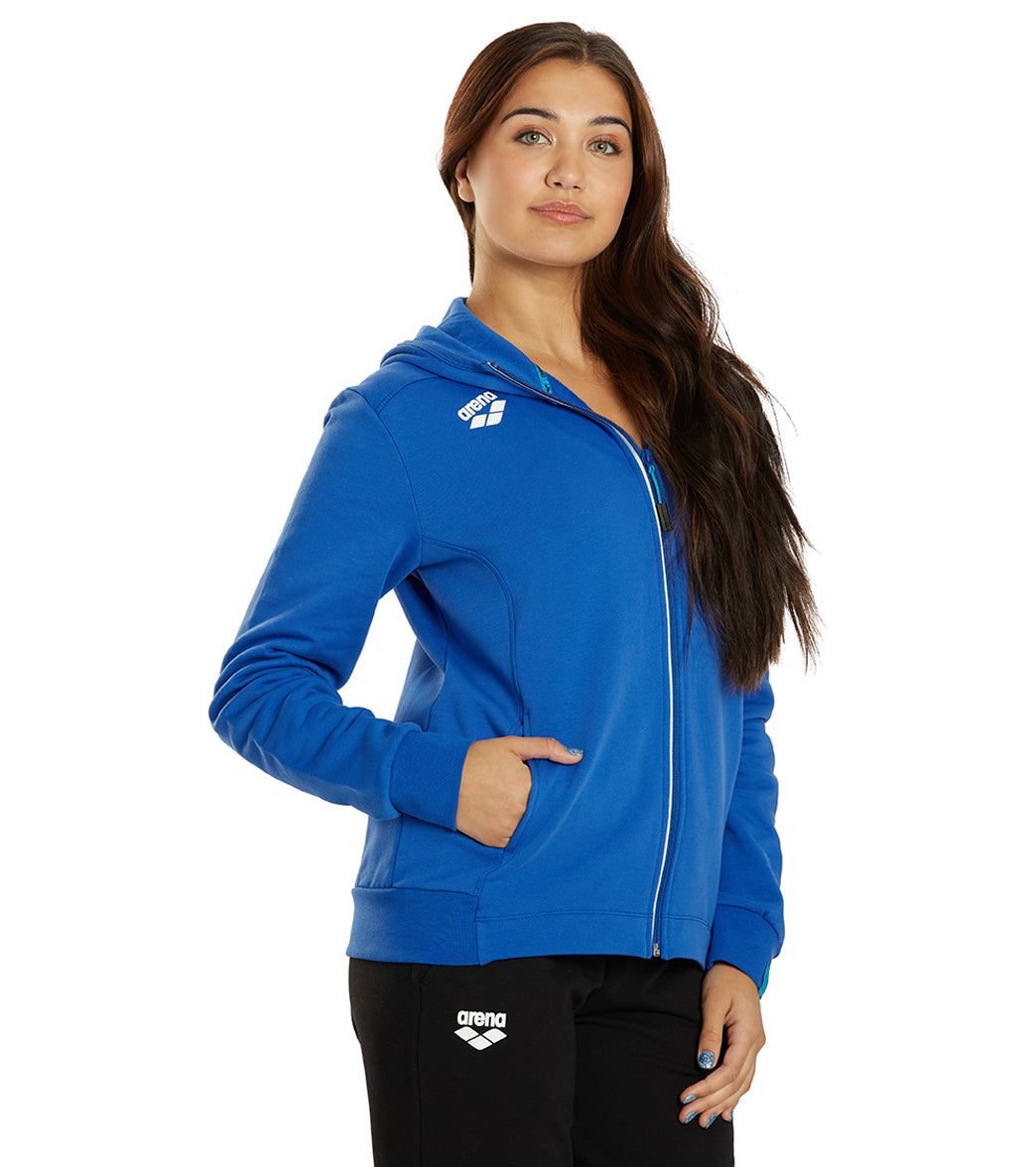 Arena Women's Team Panel Front Zipped Hooded Jacket