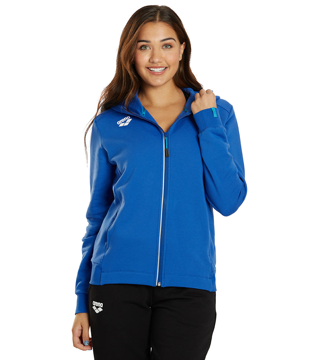 Arena Women's Team Panel Front Zipped Hooded Jacket