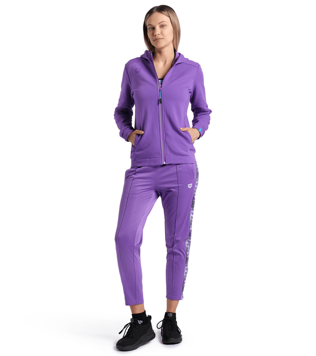 Arena Women's Team Panel Front Zipped Hooded Jacket