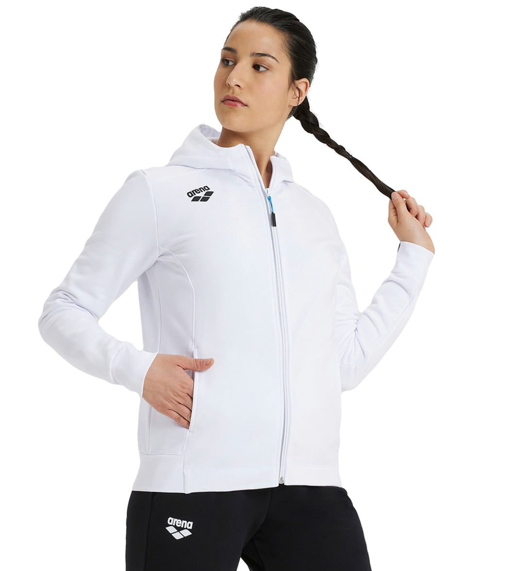 Arena Women's Team Panel Front Zipped Hooded Jacket