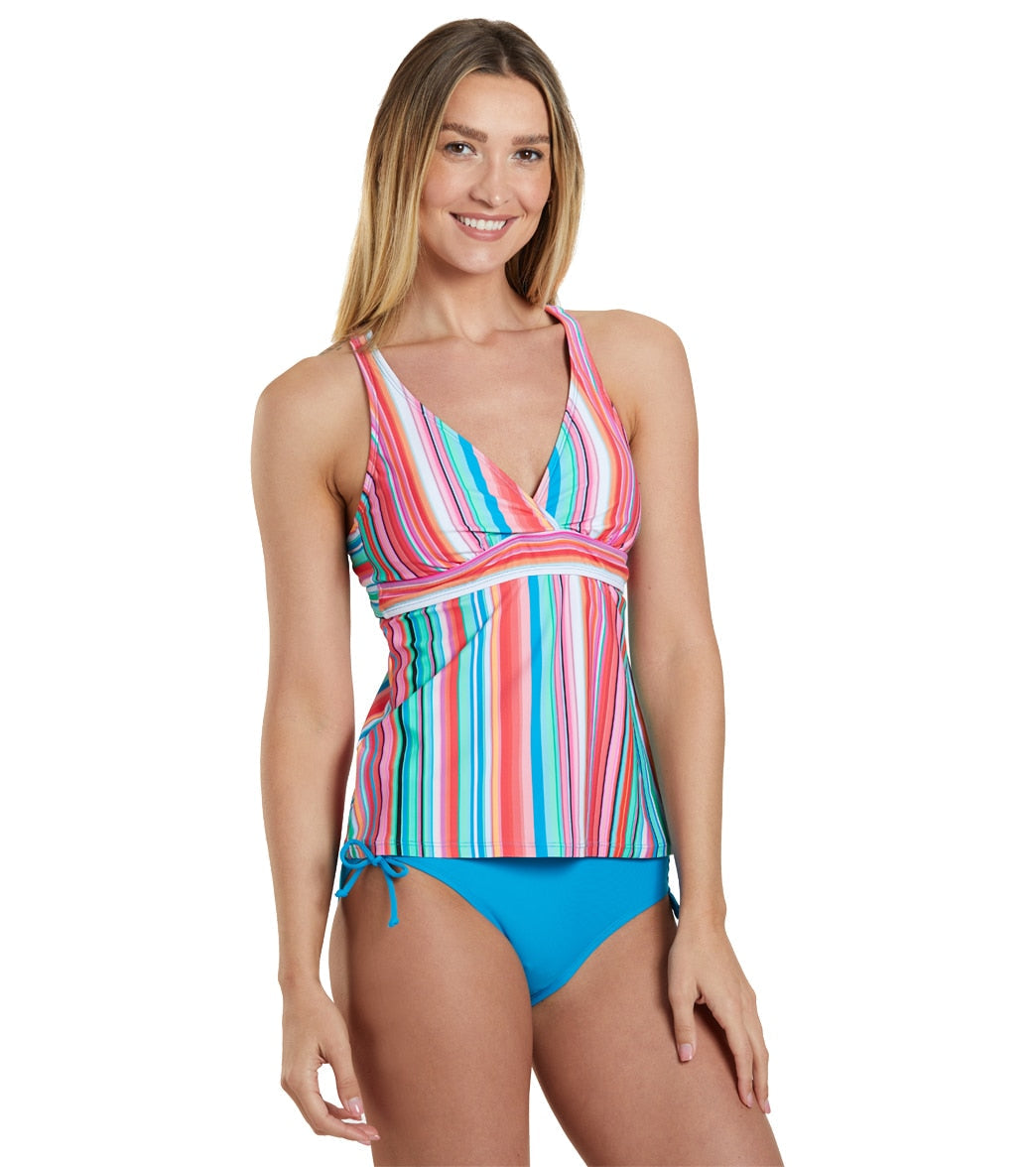 Next by Athena Women's Tavarua Stripe Sport Tankini Top