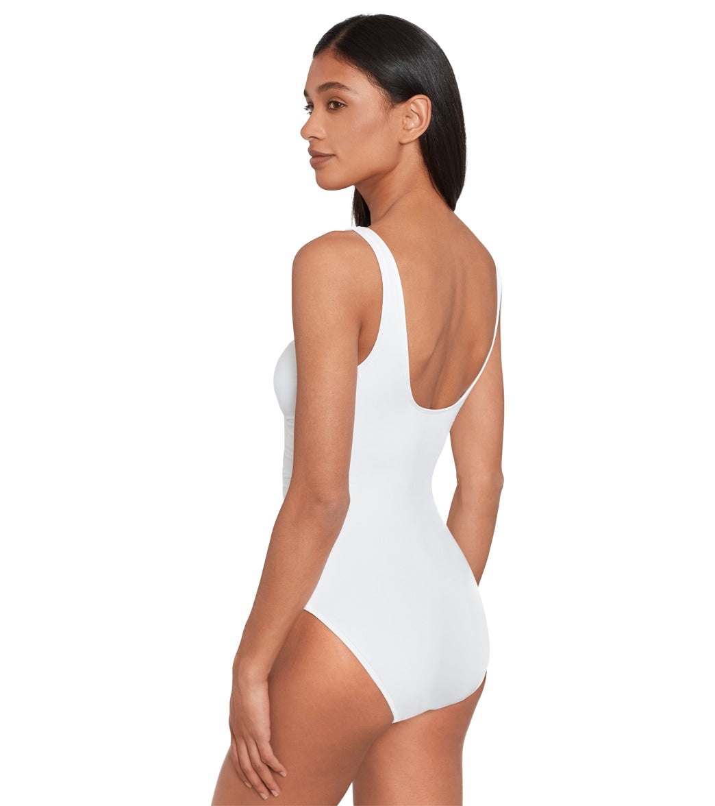 Ralph Lauren Women's Beach Club Solids Ring One Piece Swimsuit