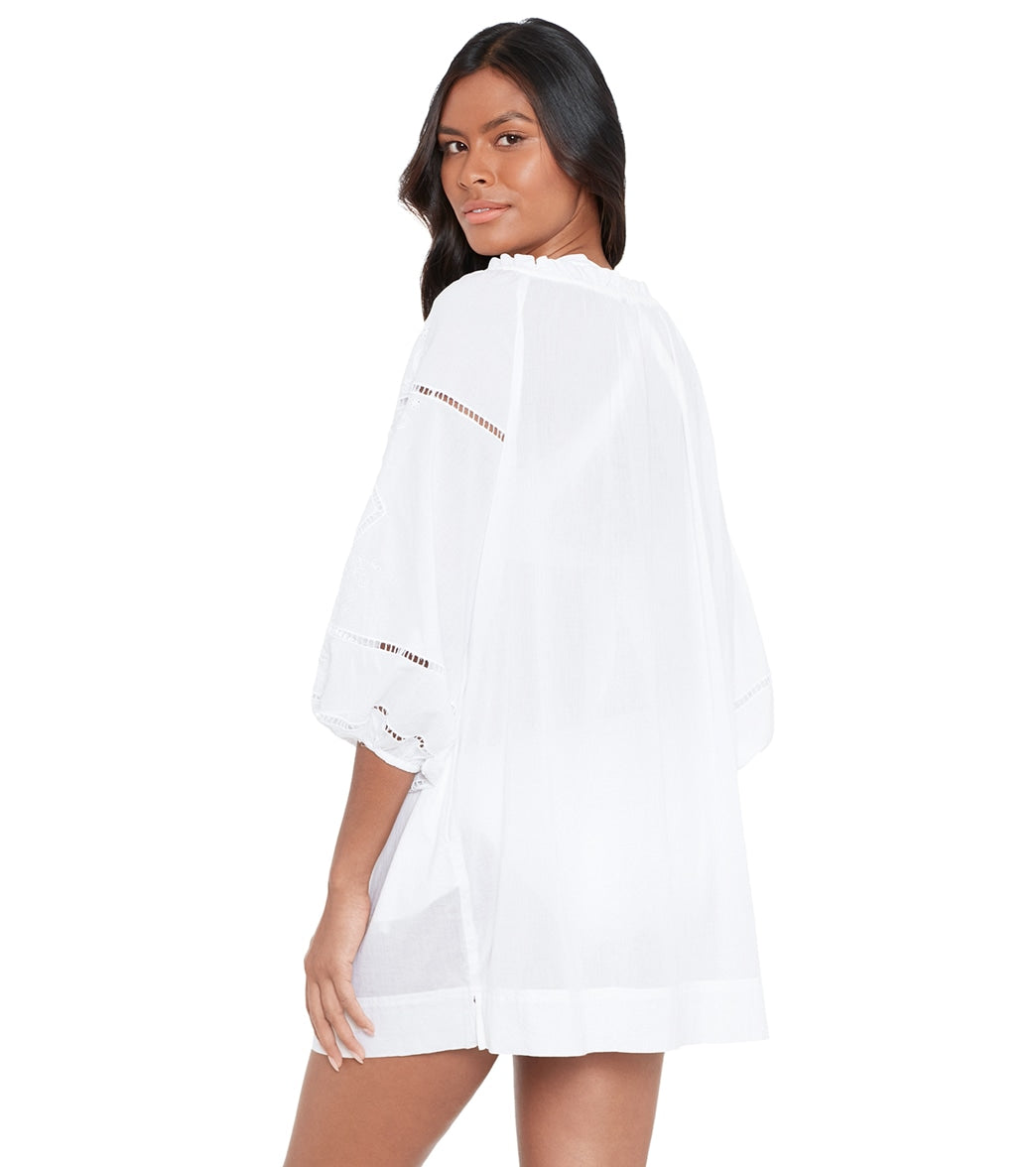 Ralph Lauren Women's Beach Club Solids Embroidered Cover Up Dress