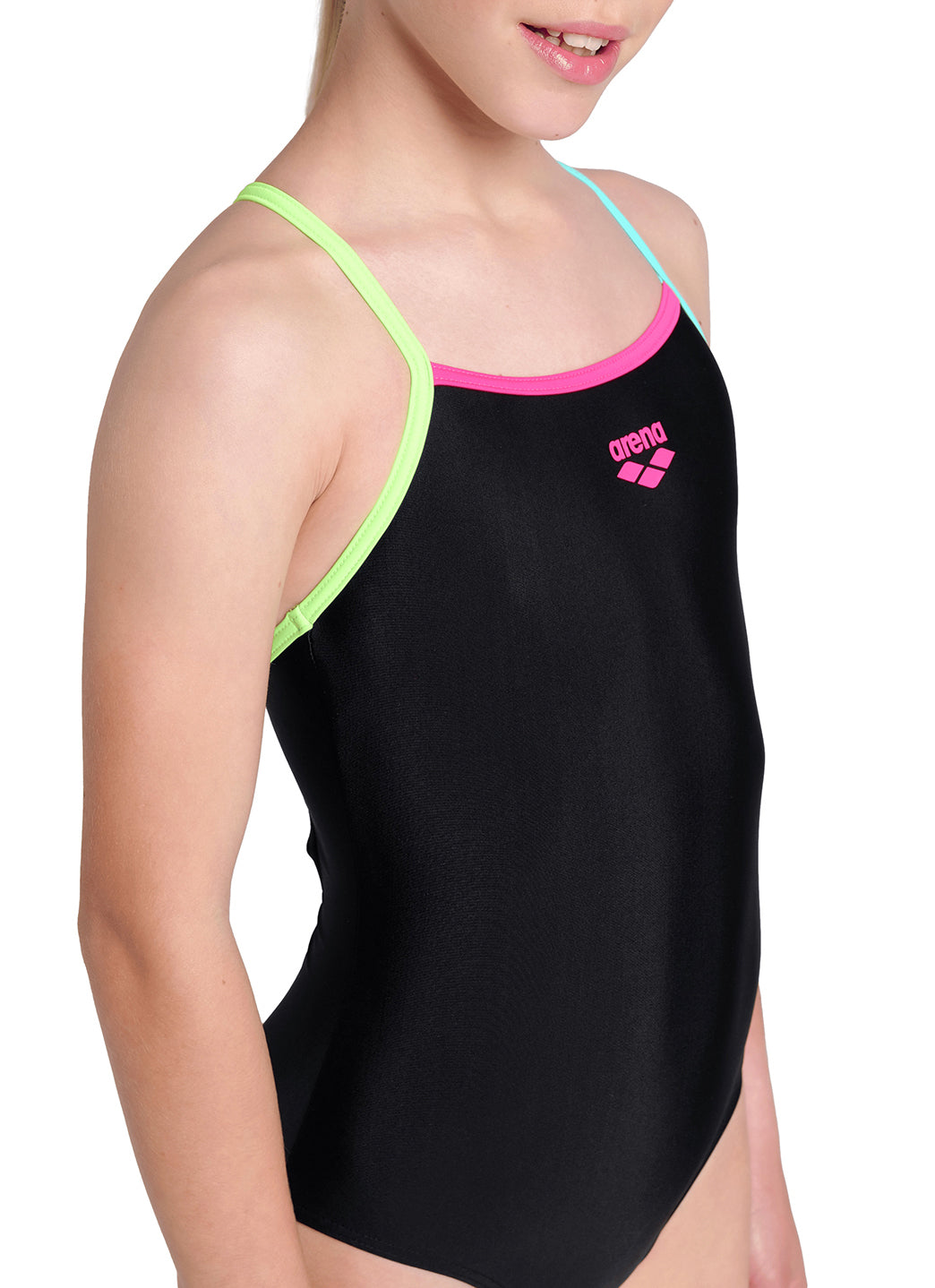 Arena Girls' Light Drop Solid One Piece Swimsuit (Toddler, Little Kid, Big Kid)
