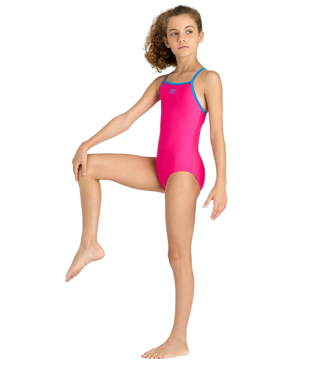 Arena Girls' Light Drop Solid One Piece Swimsuit (Toddler, Little Kid, Big Kid)