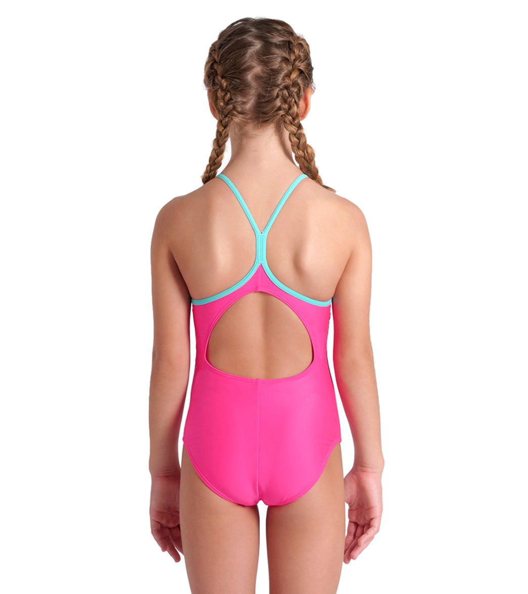Arena Girls' Light Drop Solid One Piece Swimsuit (Toddler, Little Kid, Big Kid)