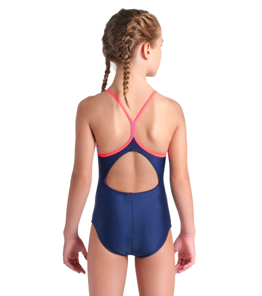 Arena Girls' Light Drop Solid One Piece Swimsuit (Toddler, Little Kid, Big Kid)