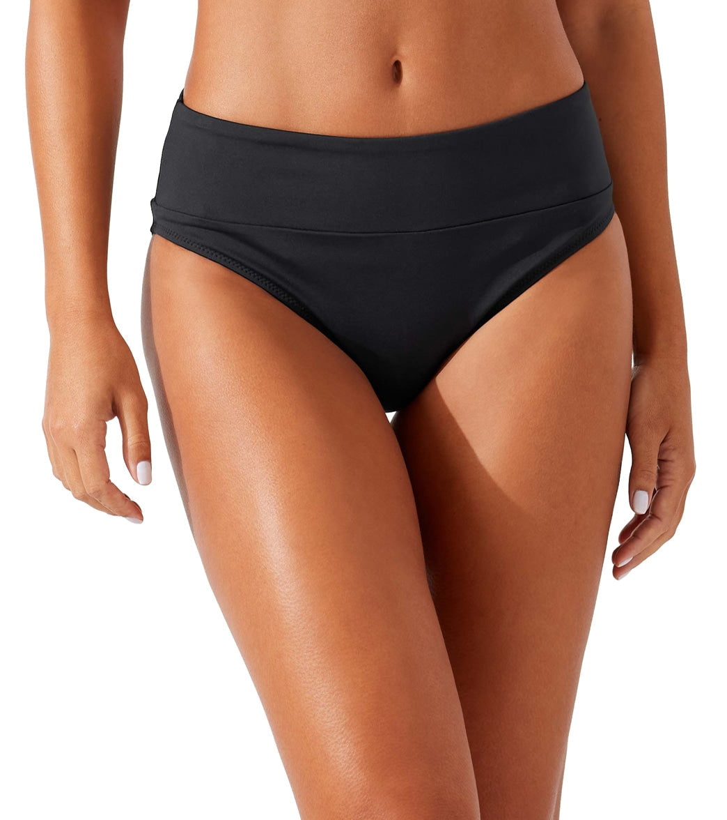 Tommy Bahama Women's Palm Modern Wide Band High Waist Bikini Bottom