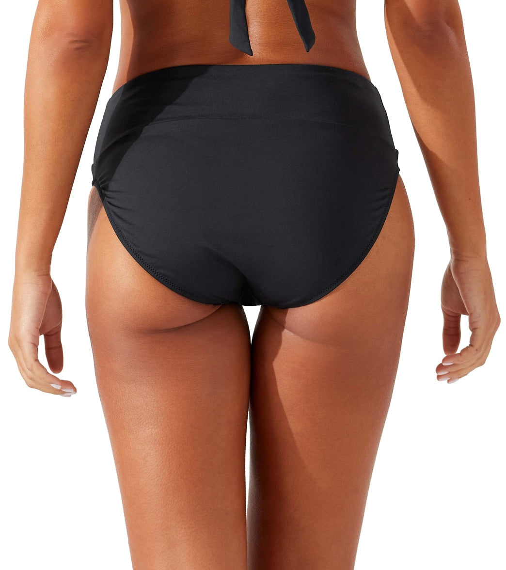 Tommy Bahama Women's Palm Modern Wide Band High Waist Bikini Bottom