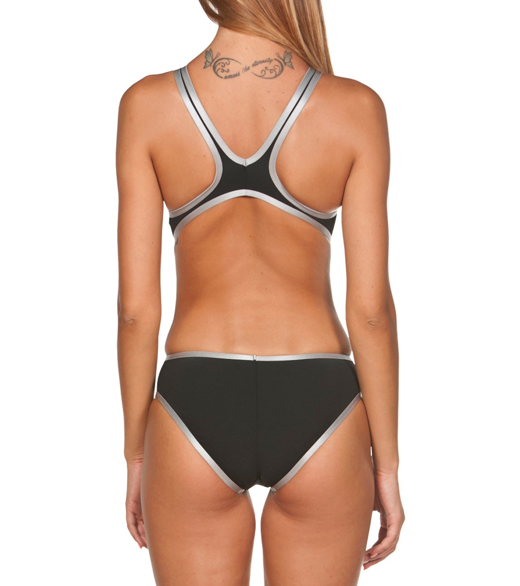 Arena Women's One Big Logo Tech Back One Piece Swimsuit