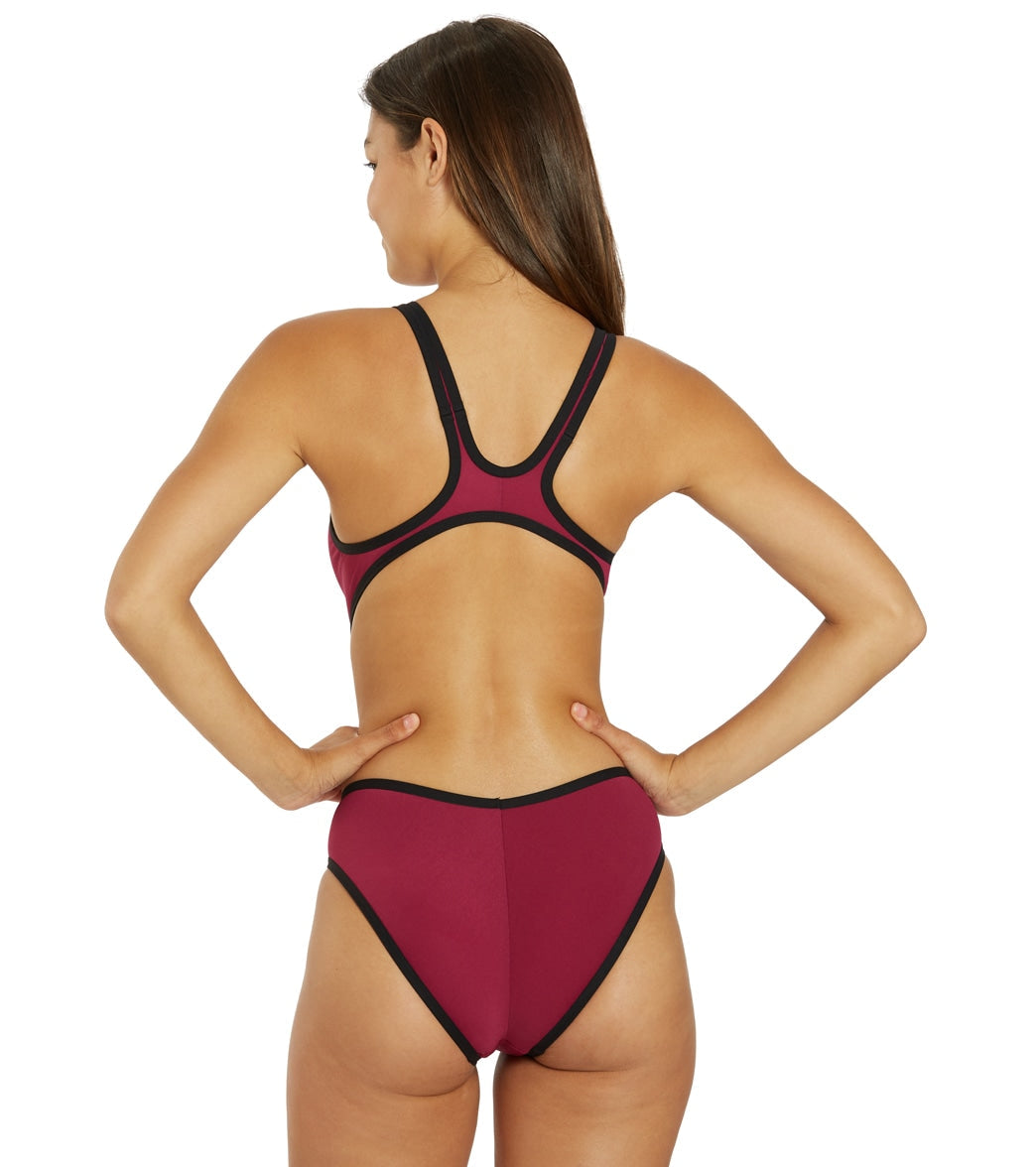 Arena Women's One Big Logo Tech Back One Piece Swimsuit