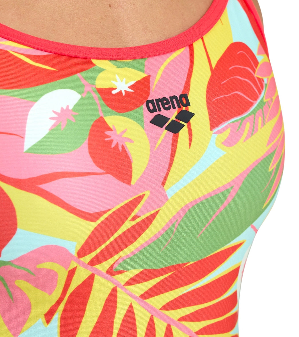 Arena Women's Tropic Lace Back One Piece Swimsuit