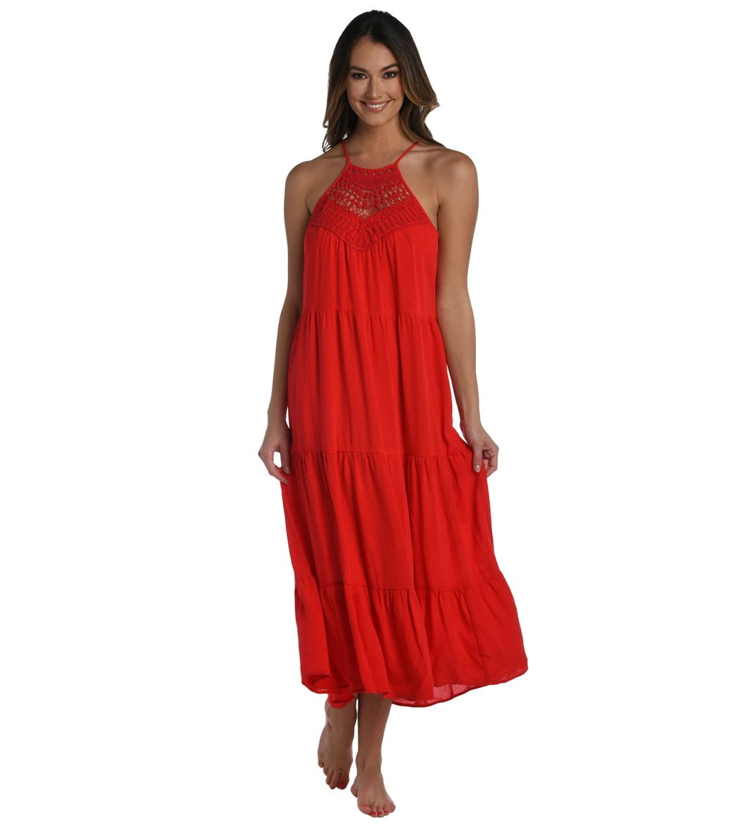 La Blanca Women's Coastal Covers High Neck Cover Up Dress