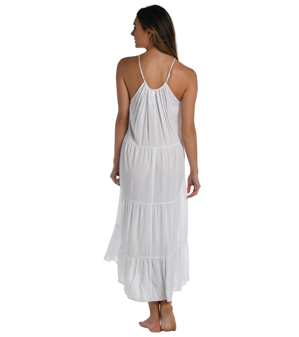 La Blanca Women's Coastal Covers High Neck Cover Up Dress