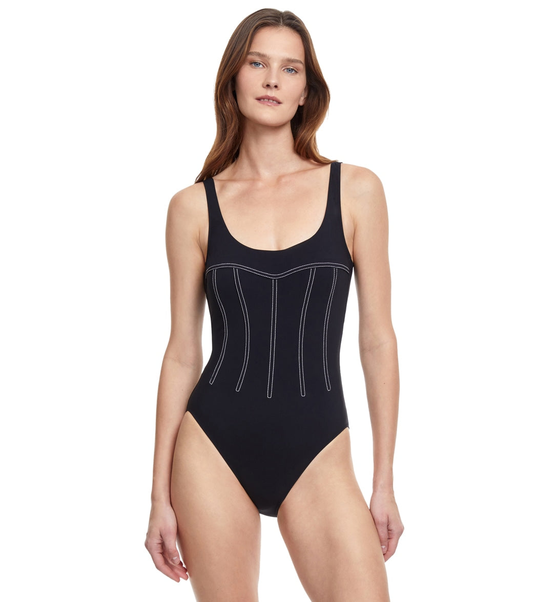 Gottex Women's Splendid Round Neck One Piece Swimsuit