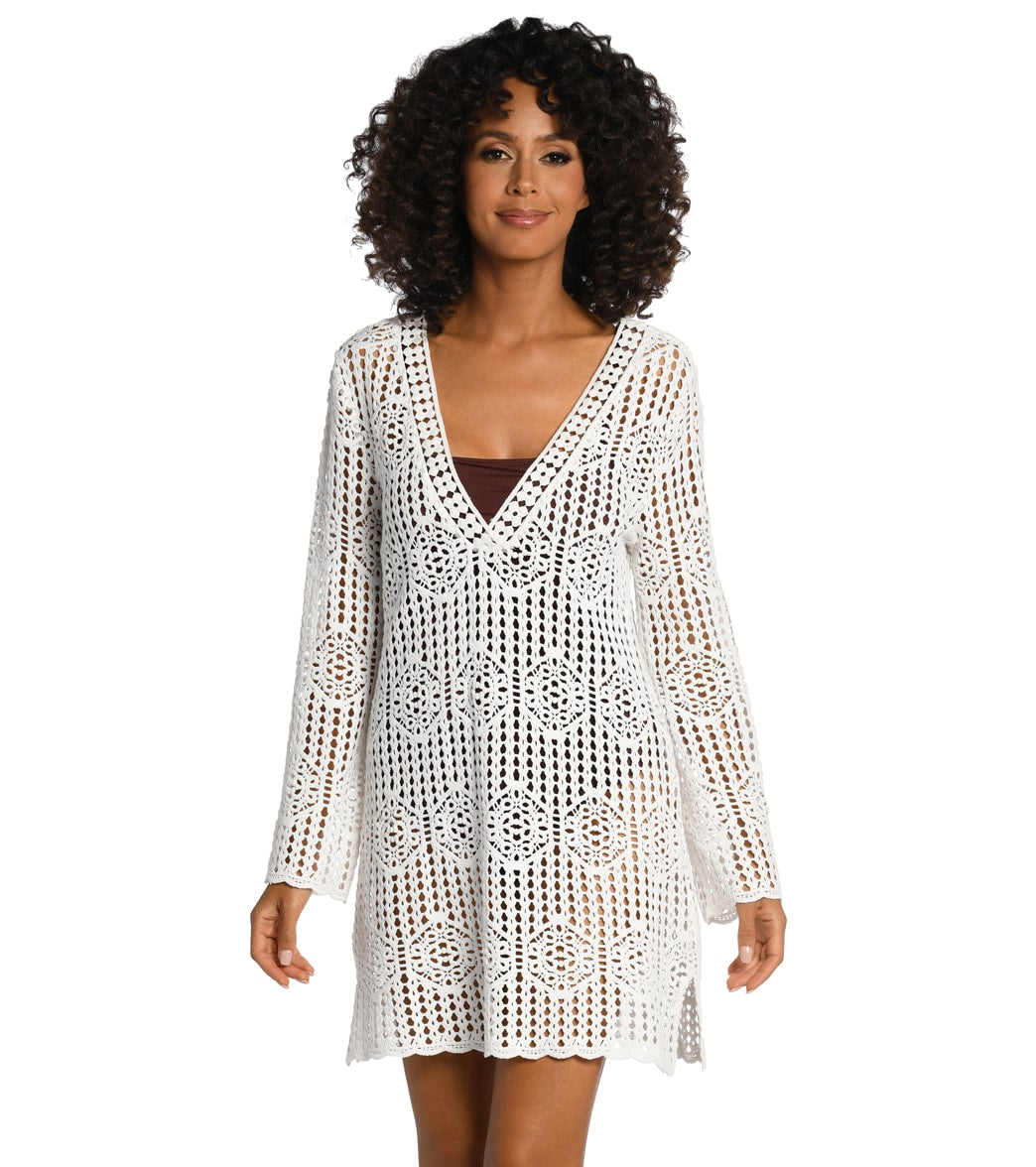 La Blanca Women's Waverly Covers V Neck Tunic