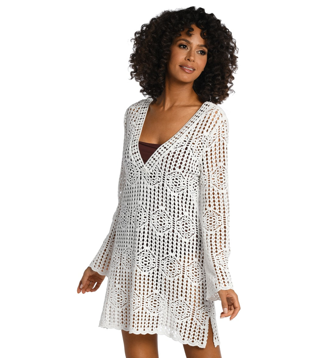 La Blanca Women's Waverly Covers V Neck Tunic