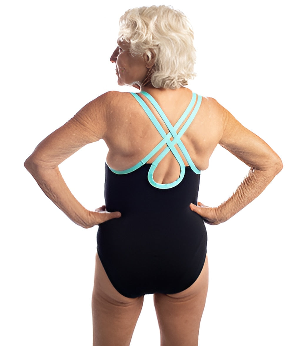 See Her Swim Women's The Butterfly Racerback One Piece Swimsuit