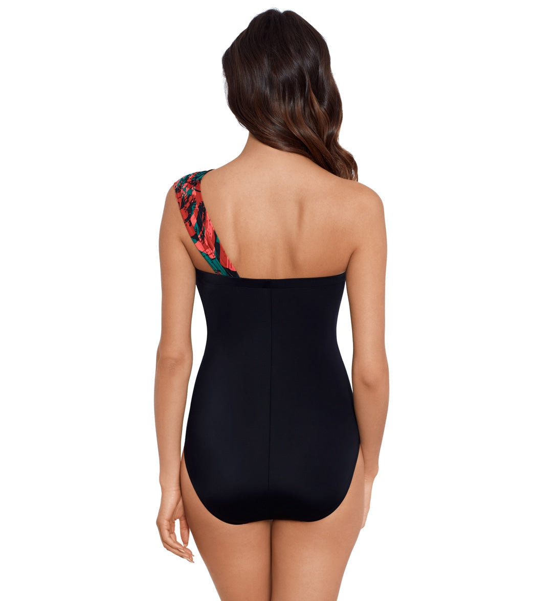 Magicsuit by Miraclesuit Women's Livin Lush Colorblock Goddess One Piece Swimsuit
