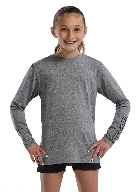 TYR Unisex SunDefense Long Sleeve Rash Guard (Little Kid, Big Kid)