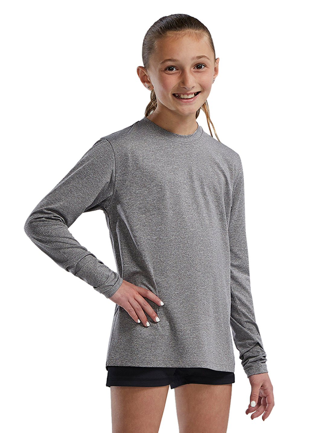TYR Unisex SunDefense Long Sleeve Rash Guard (Little Kid, Big Kid)