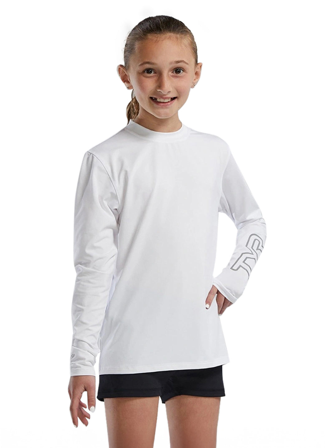TYR Unisex SunDefense Long Sleeve Rash Guard (Little Kid, Big Kid)