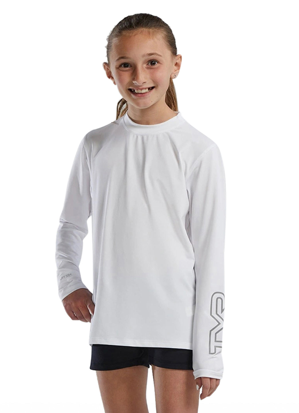 TYR Unisex SunDefense Long Sleeve Rash Guard (Little Kid, Big Kid)