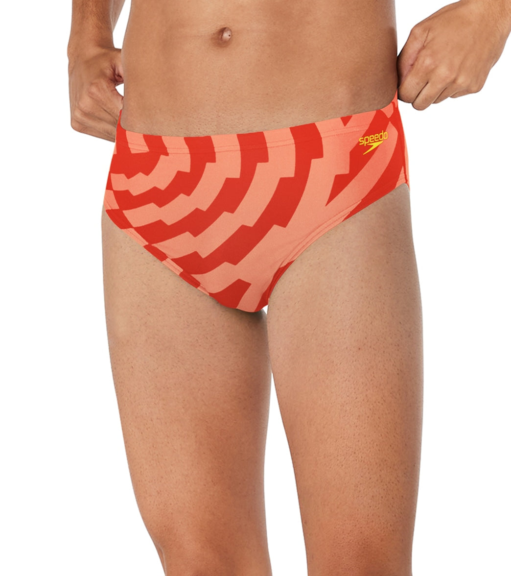 Speedo Men's ST Vortex Maze Brief Swimsuit