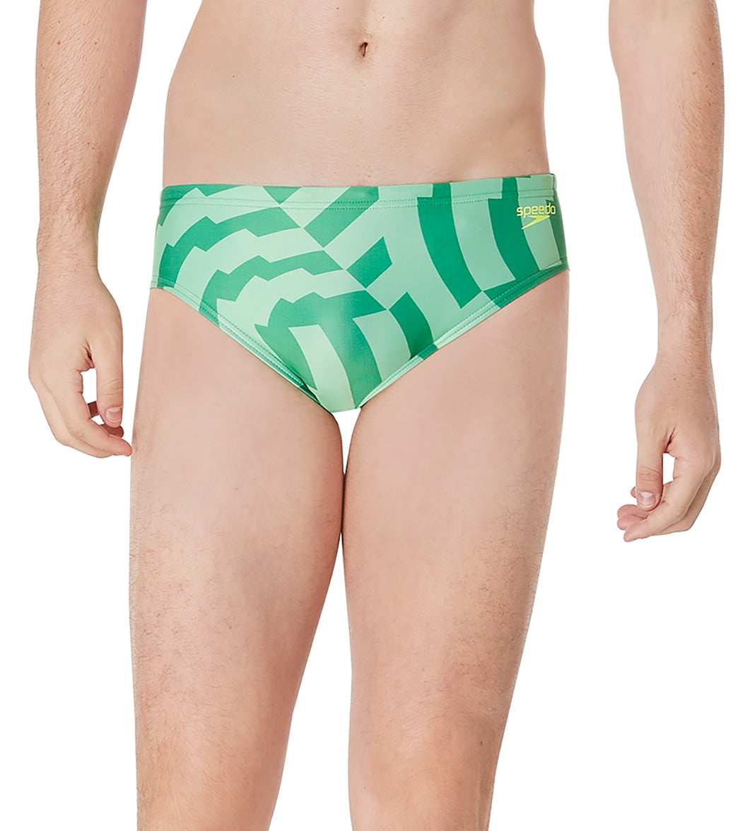 Speedo Men's ST Vortex Maze Brief Swimsuit